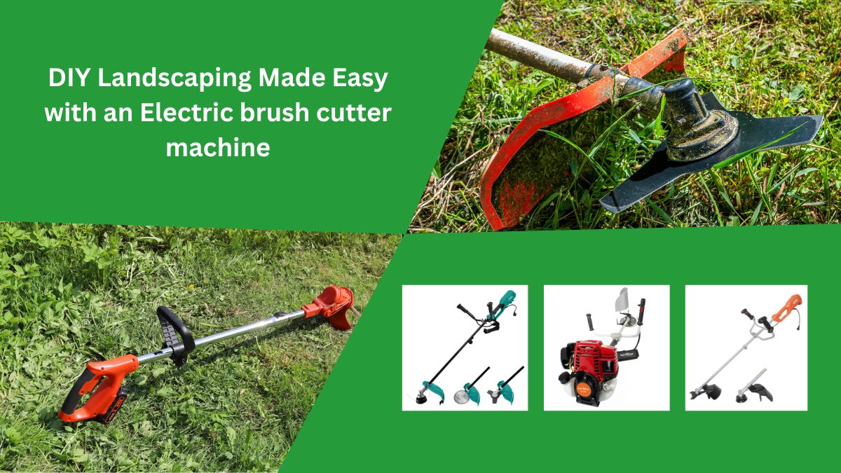 Electric brush cutter machine